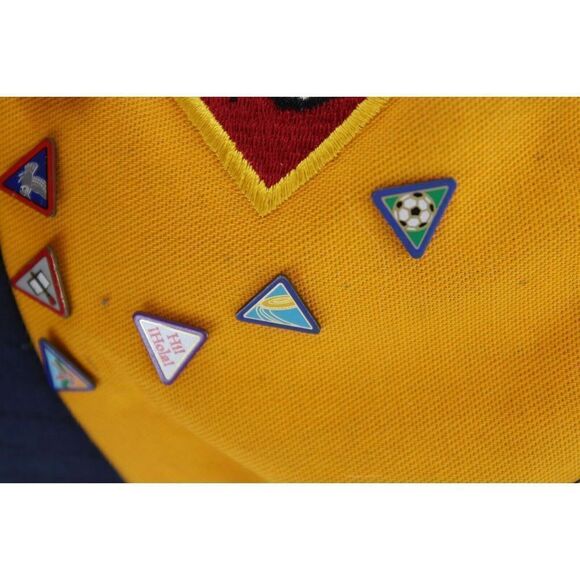 Vintage Cub Scout Hat Cap with 16 Pins Wolf Twill size M/L - Picture 4 of 12